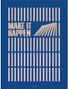 Vissevasse Make It Happen Poster 15 X21 Cm, Blue