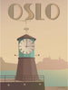 Vissevasse Oslo Aker Bridge Poster, 15 X21 Cm