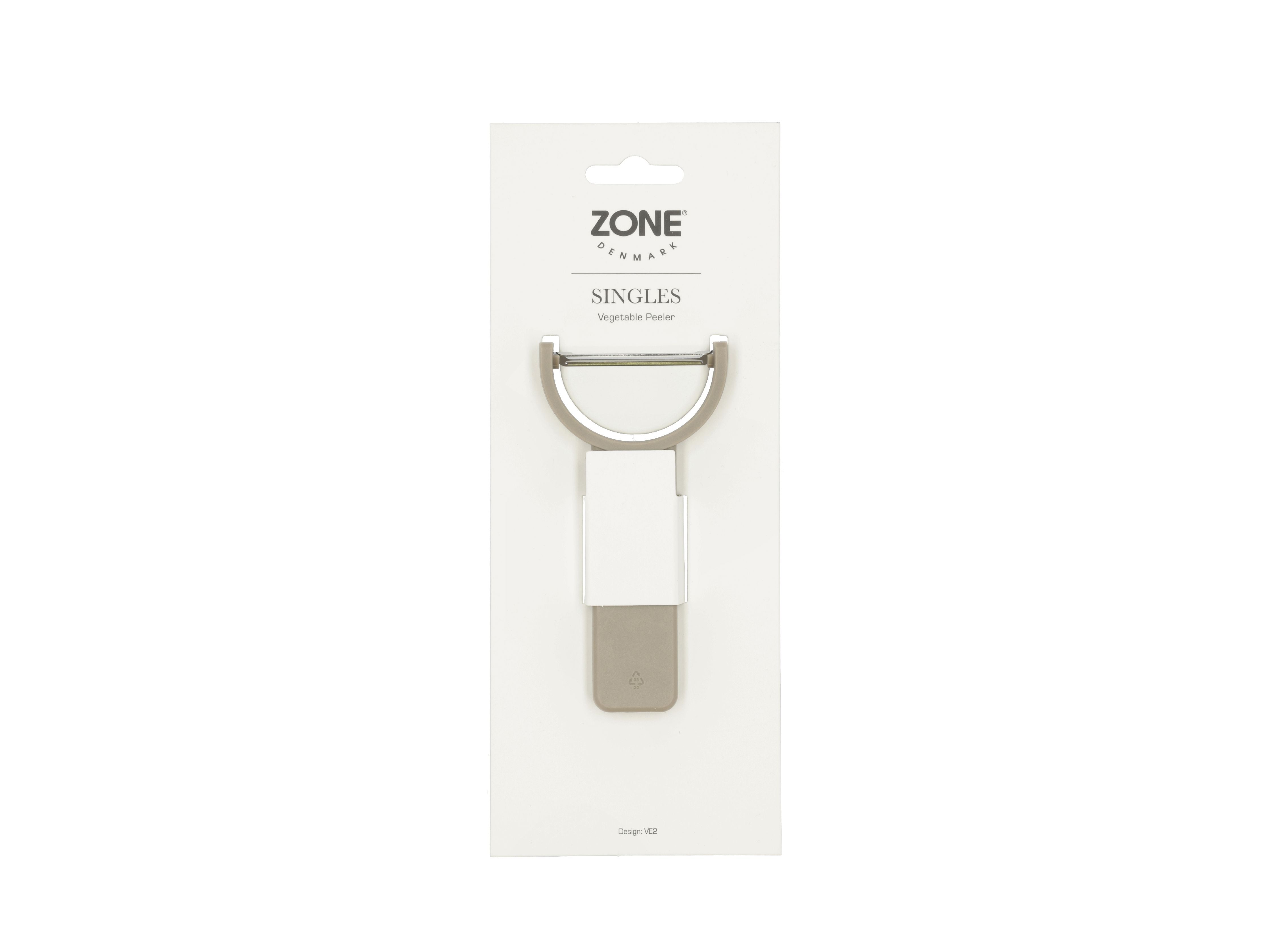 Zone Denmark Singles Vegetable Peeler 12x5,9 Cm, Soft Taupe