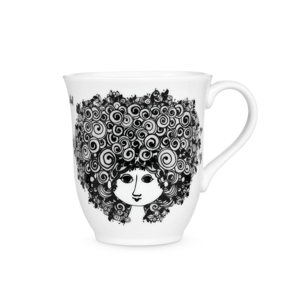 Bjørn Wiinblad Mug Rosalinde, Black