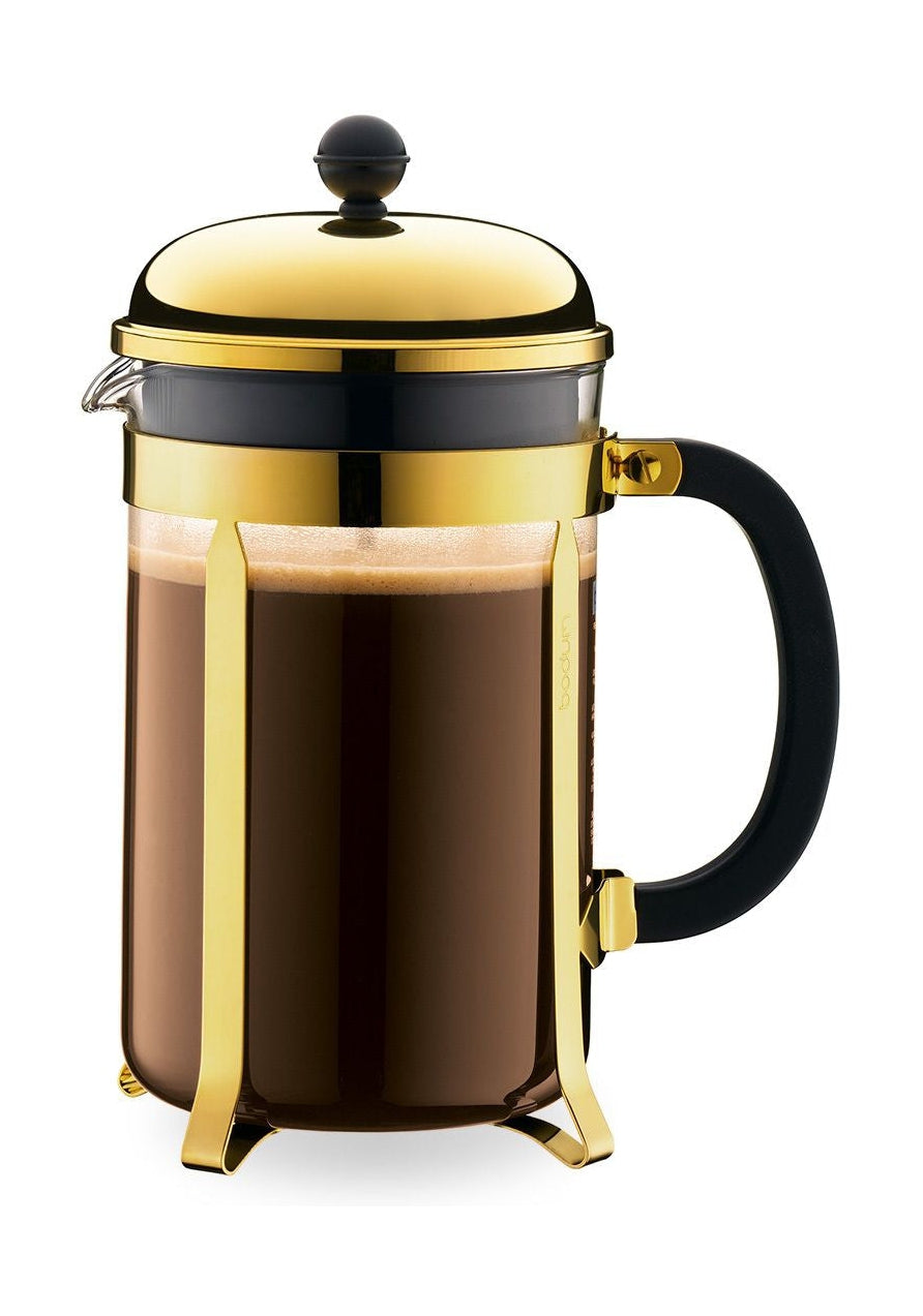 Bodum Chambord Coffee Maker Stainless Steel Gold 1.5 L, 12 Cups