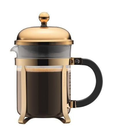 Bodum Chambord Coffee Maker Gold Plated Steel Gold 0.5 L, 4 Cups