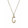Design Letters Necklace In Pure Gold, G