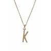 Design Letters Necklace In Pure Gold, K