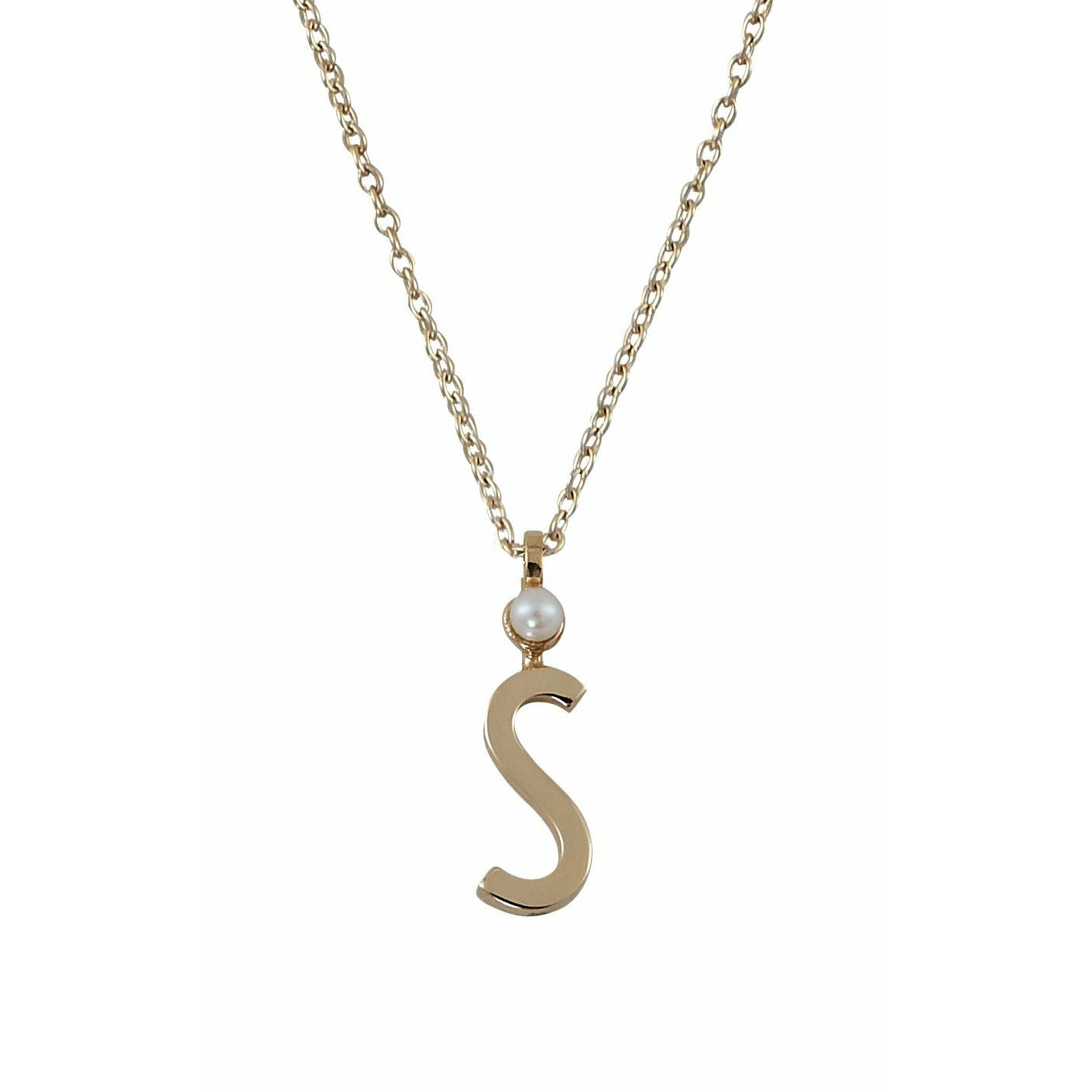 Design Letters Necklace In Pure Gold, S