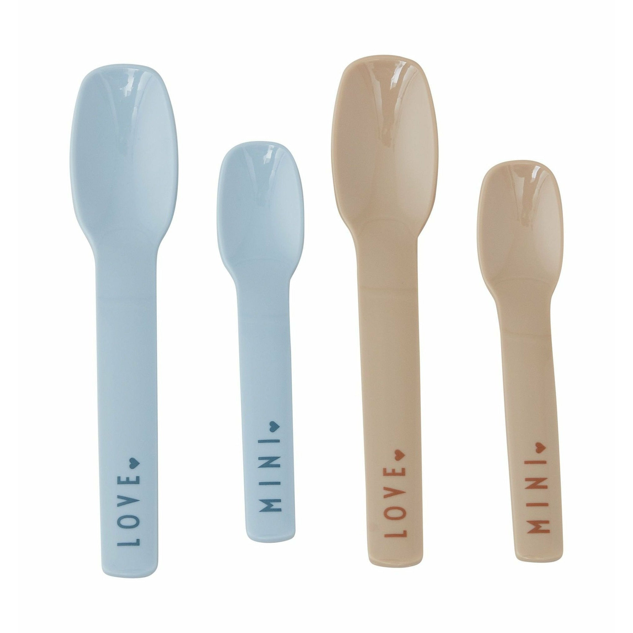 Design Letters Mini Favorite Spoon Set, Light Blue