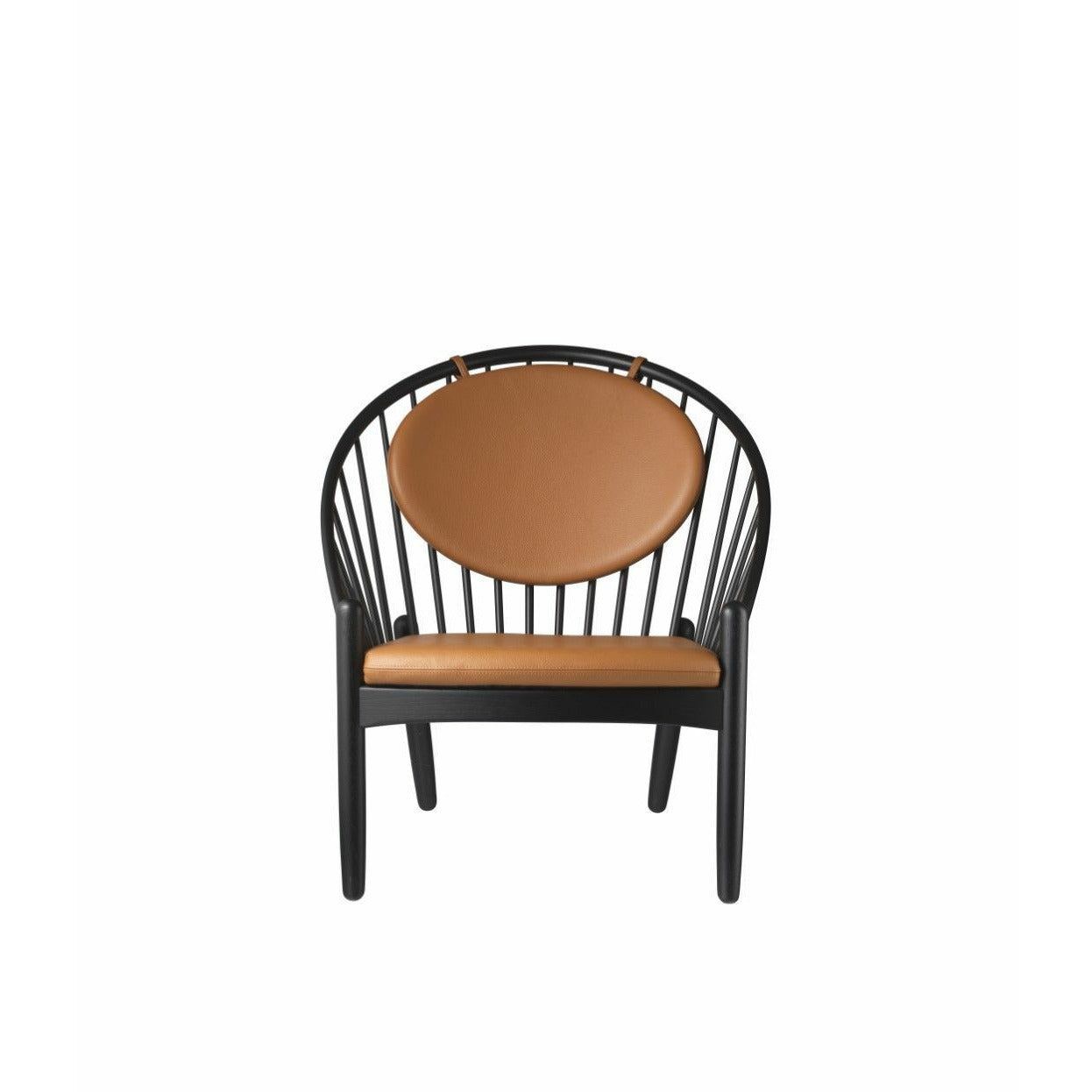 Fdb Møbler J166 Jørna Chair, Black/Cognac