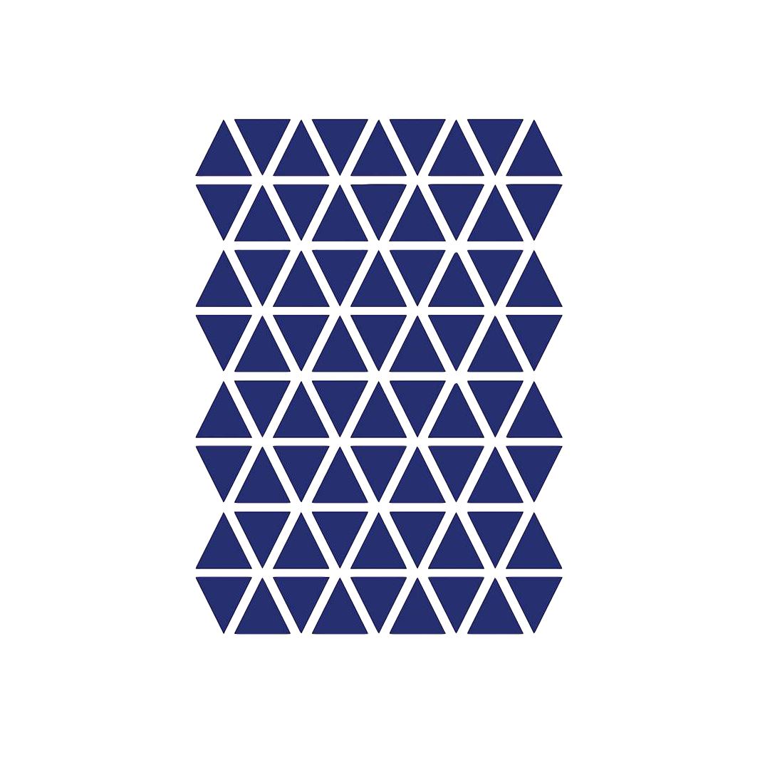 Ferm Living Triangles Wallsticker, Blue