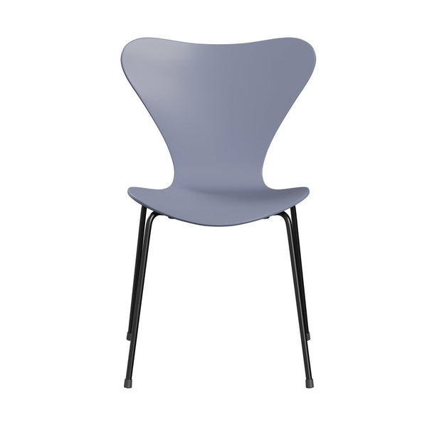 Fritz Hansen 3107 Chair Unupholstered Black Lacquered Lavender