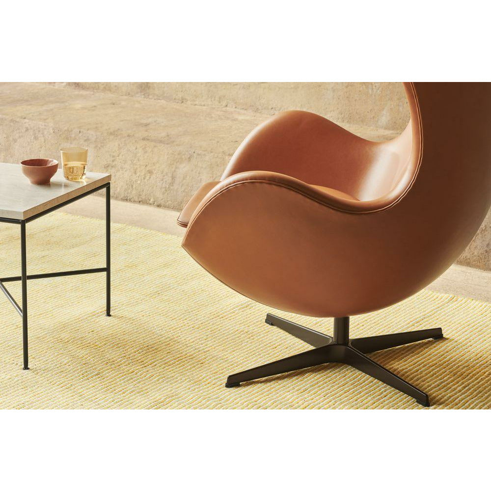 Fritz Hansen The Egg Lounge Chair Leather, Black/Essential Black