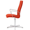 Fritz Hansen Oxford Premium Armchair Fabric Middle Backrest, Rime Red