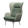 Fritz Hansen Ro Lounge Chair Aluminum, Mint Green