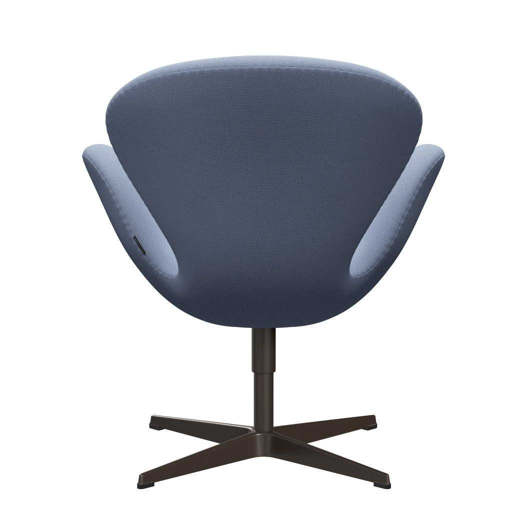 Fritz Hansen Swan Lounge Chair, Brown Bronze/Capture Light Blue (4902)