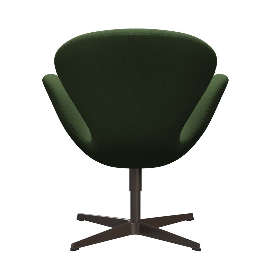 Fritz Hansen Swan Lounge Chair, Brown Bronze/Capture Moss Green