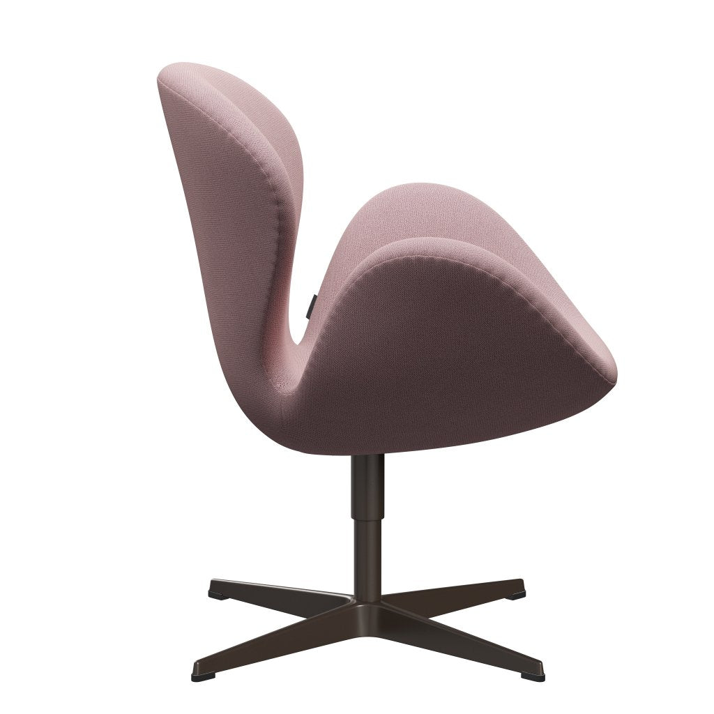 Fritz Hansen Swan Lounge Chair, Brown Bronze/Capture Pink