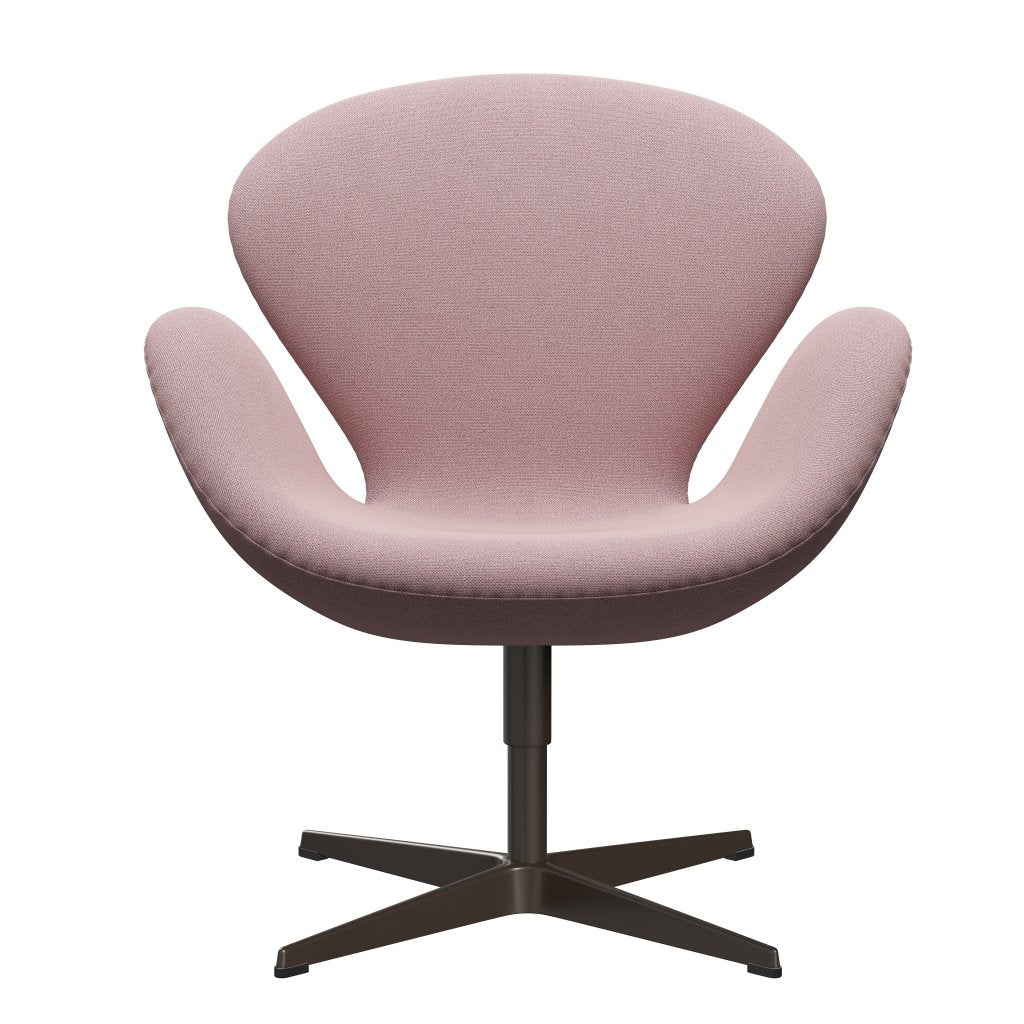 Fritz Hansen Swan Lounge Chair, Brown Bronze/Capture Pink