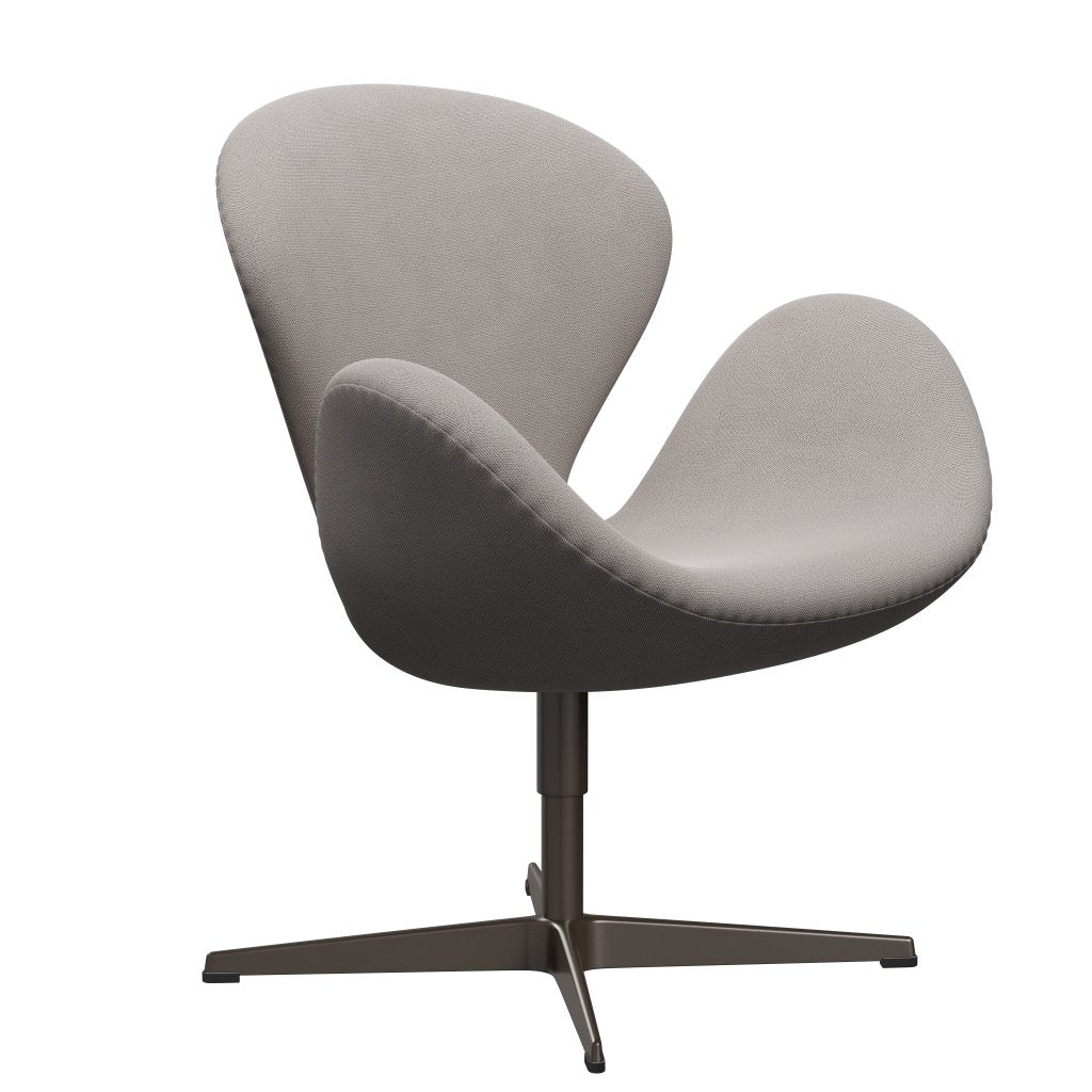 Fritz Hansen Swan Lounge Chair, Brown Bronze/Capture Warm Grey Light