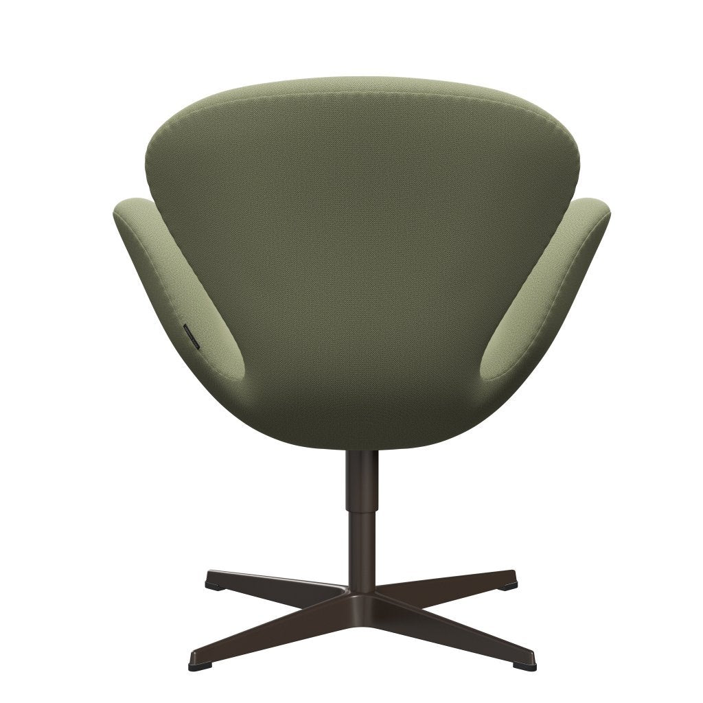 Fritz Hansen Swan Lounge Chair, Brown Bronze/Capture Soft Green