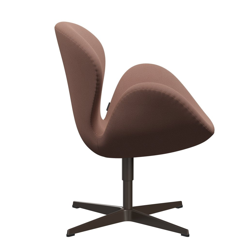 Fritz Hansen Swan Lounge Chair, Brown Bronze/Capture Brick/Red