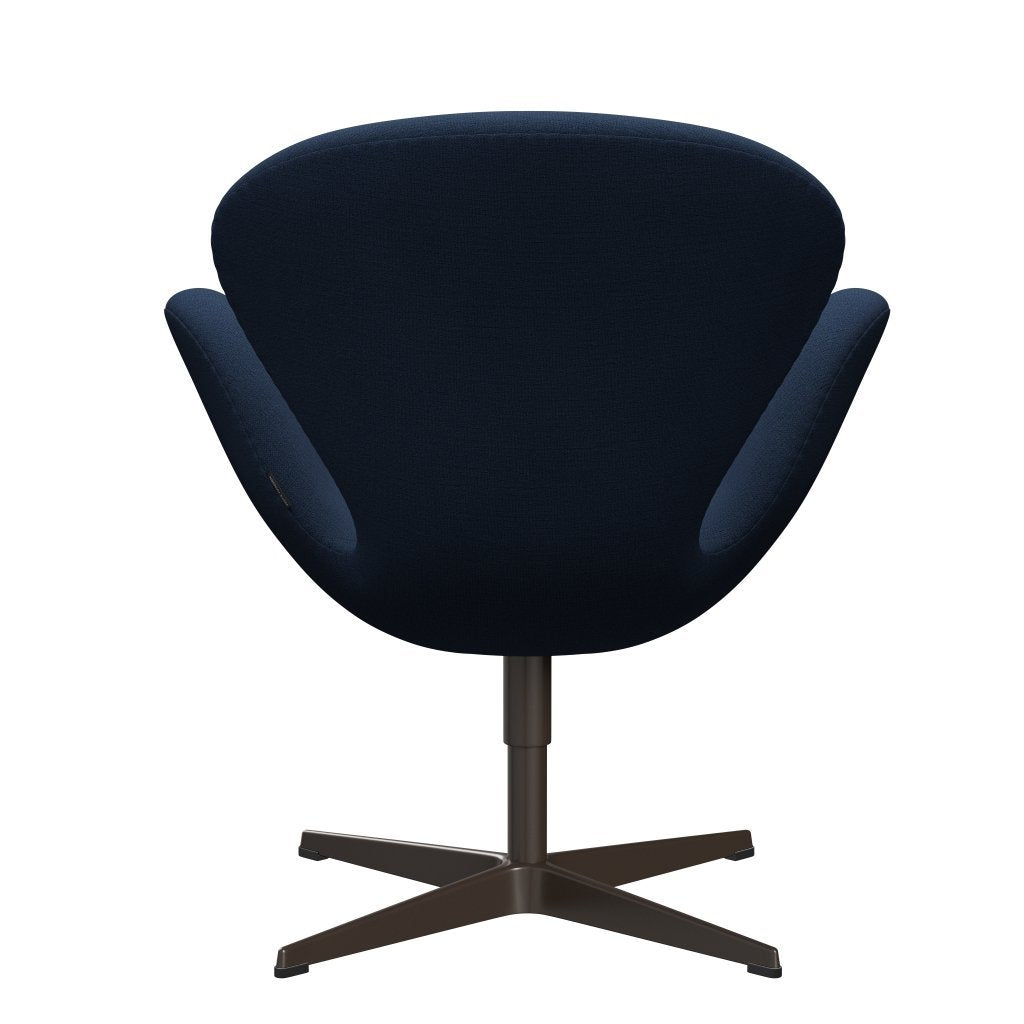 Fritz Hansen Swan Lounge Chair, Brown Bronze/Christianshavn Blue