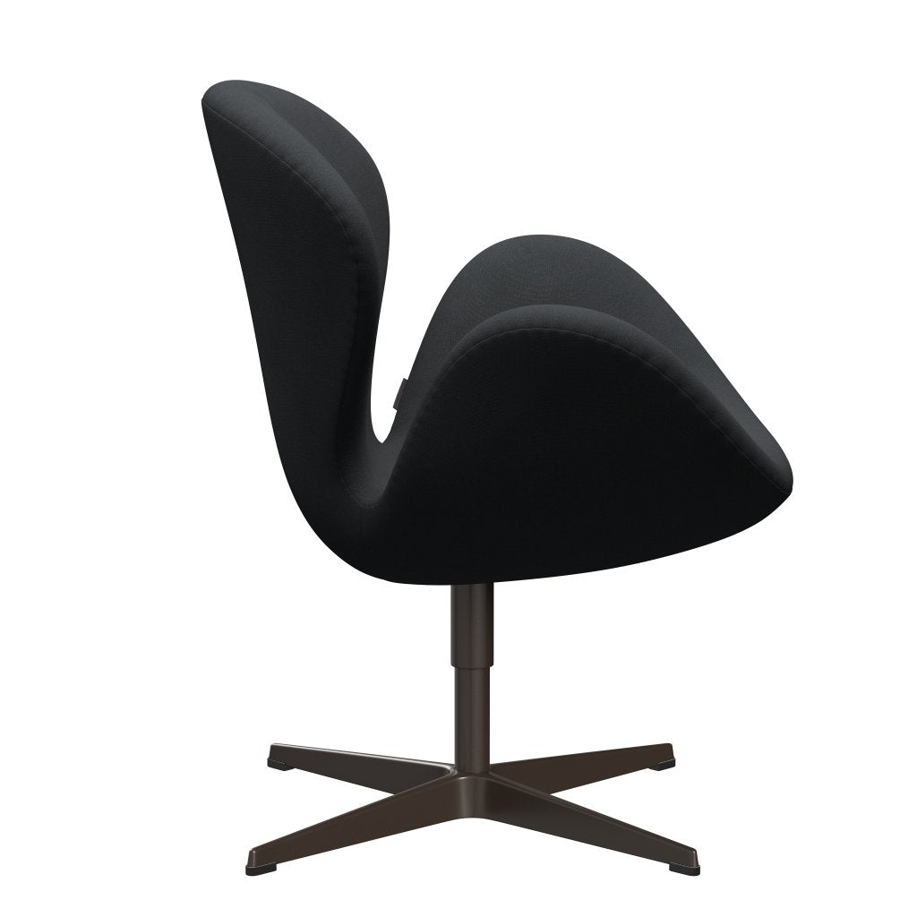 Fritz Hansen Swan Lounge Chair, Brown Bronze/Christianshavn Dark Grey