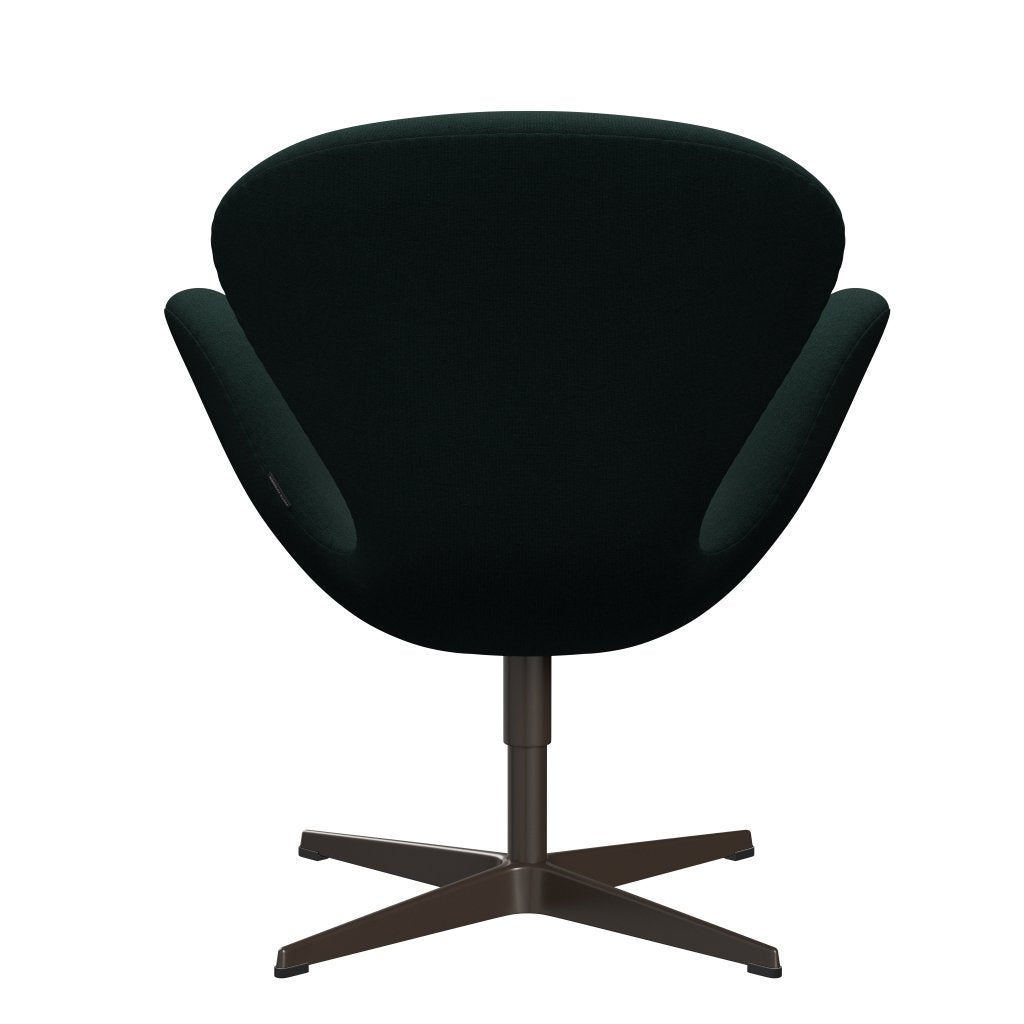 Fritz Hansen Swan Lounge Chair, Brown Bronze/Christianshavn Dark Green