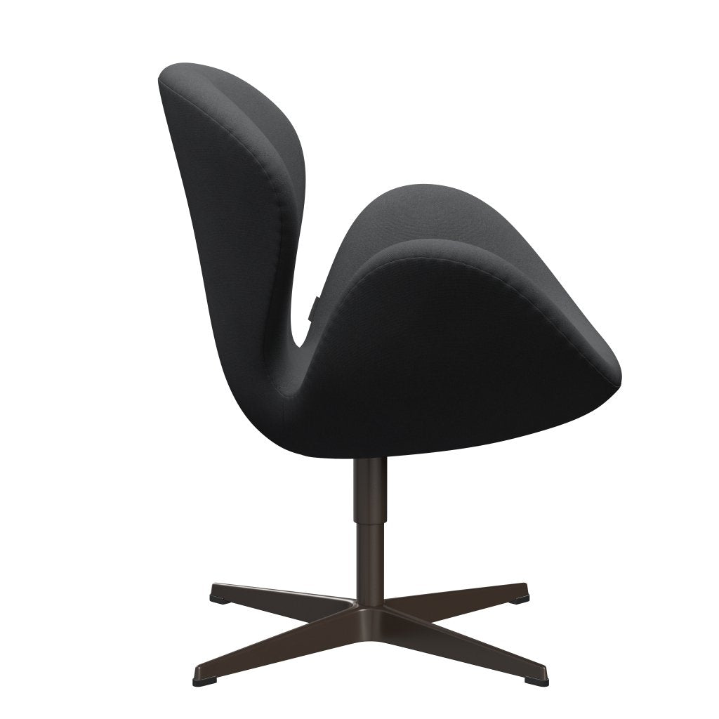Fritz Hansen Swan Lounge Chair, Brown Bronze/Christianshavn Grey Uni
