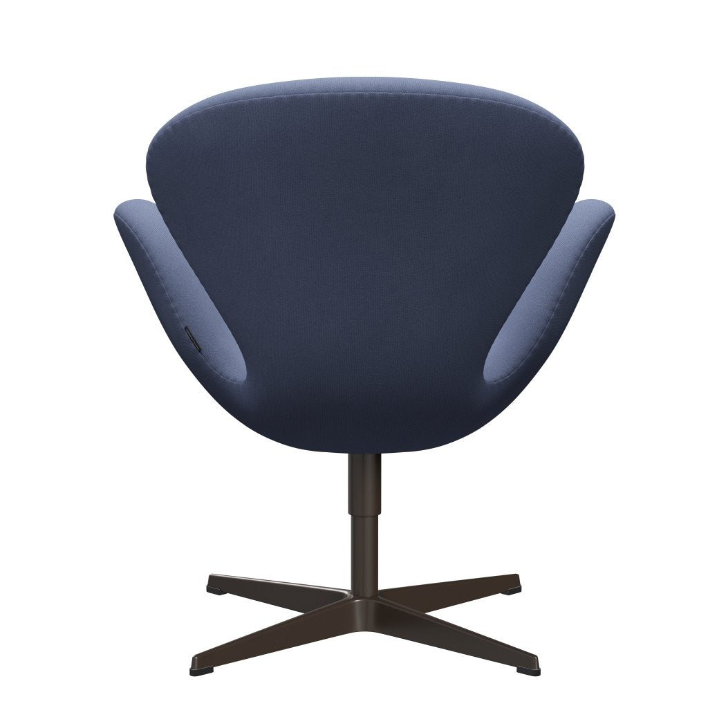 Fritz Hansen Swan Lounge Chair, Brown Bronze/Christianshavn Light Blue Uni