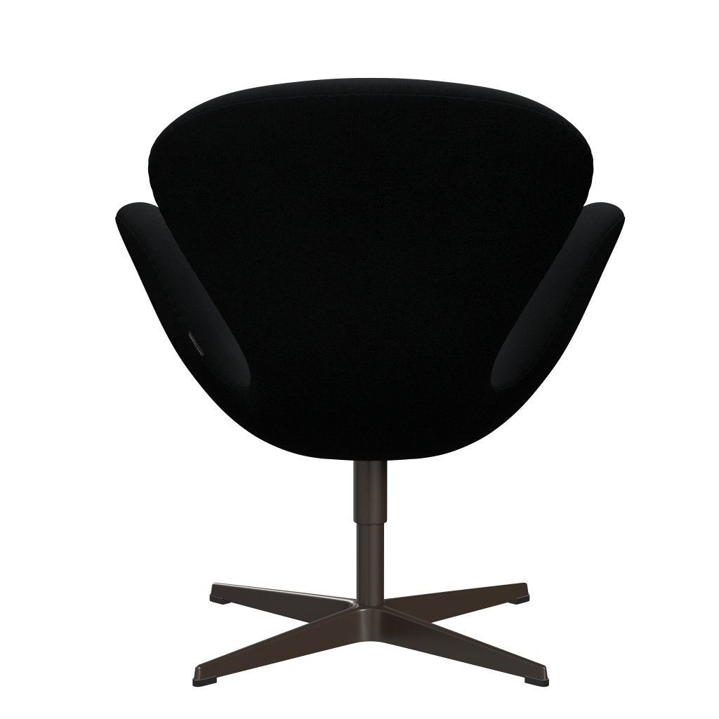 Fritz Hansen Swan Lounge Chair, Brown Bronze/Christianshavn Black Uni