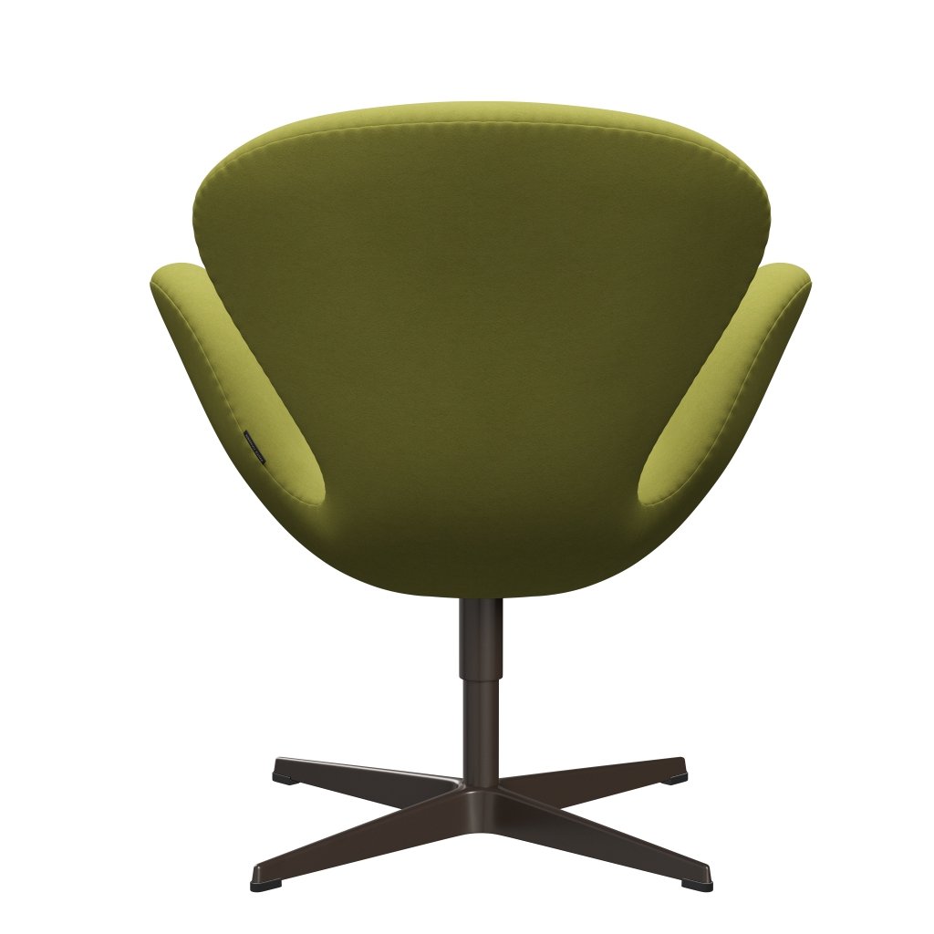 Fritz Hansen Swan Lounge Chair, Brown Bronze/Comfort Beige/Green
