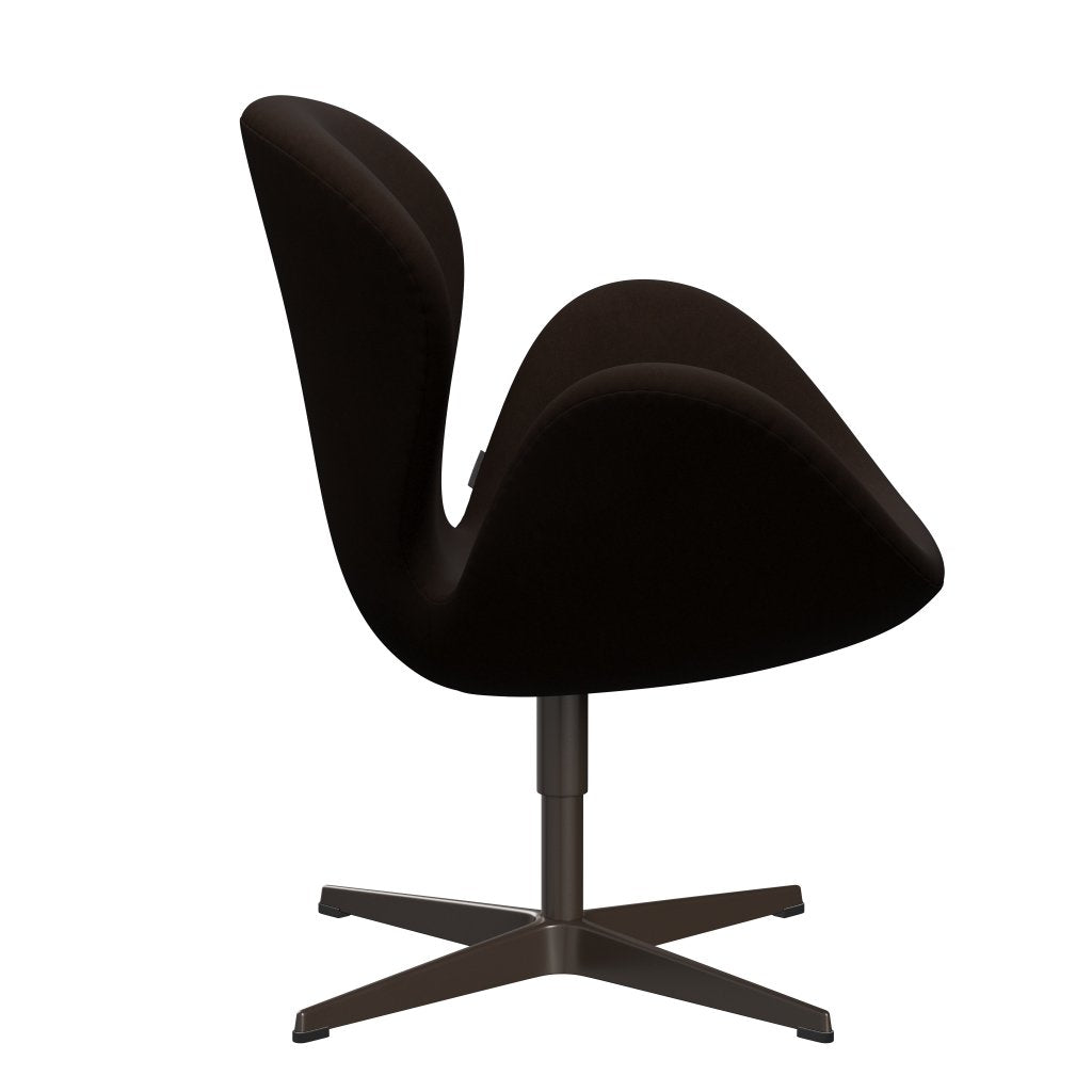Fritz Hansen Swan Lounge Chair, Brown Bronze/Comfort Brown (01566)