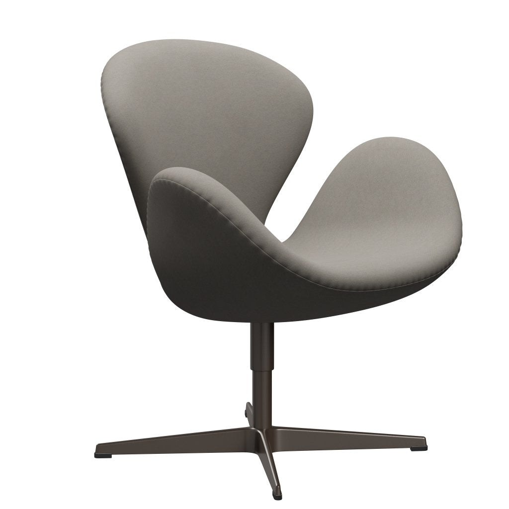 Fritz Hansen Swan Lounge Chair, Brown Bronze/Comfort Grey (60003)