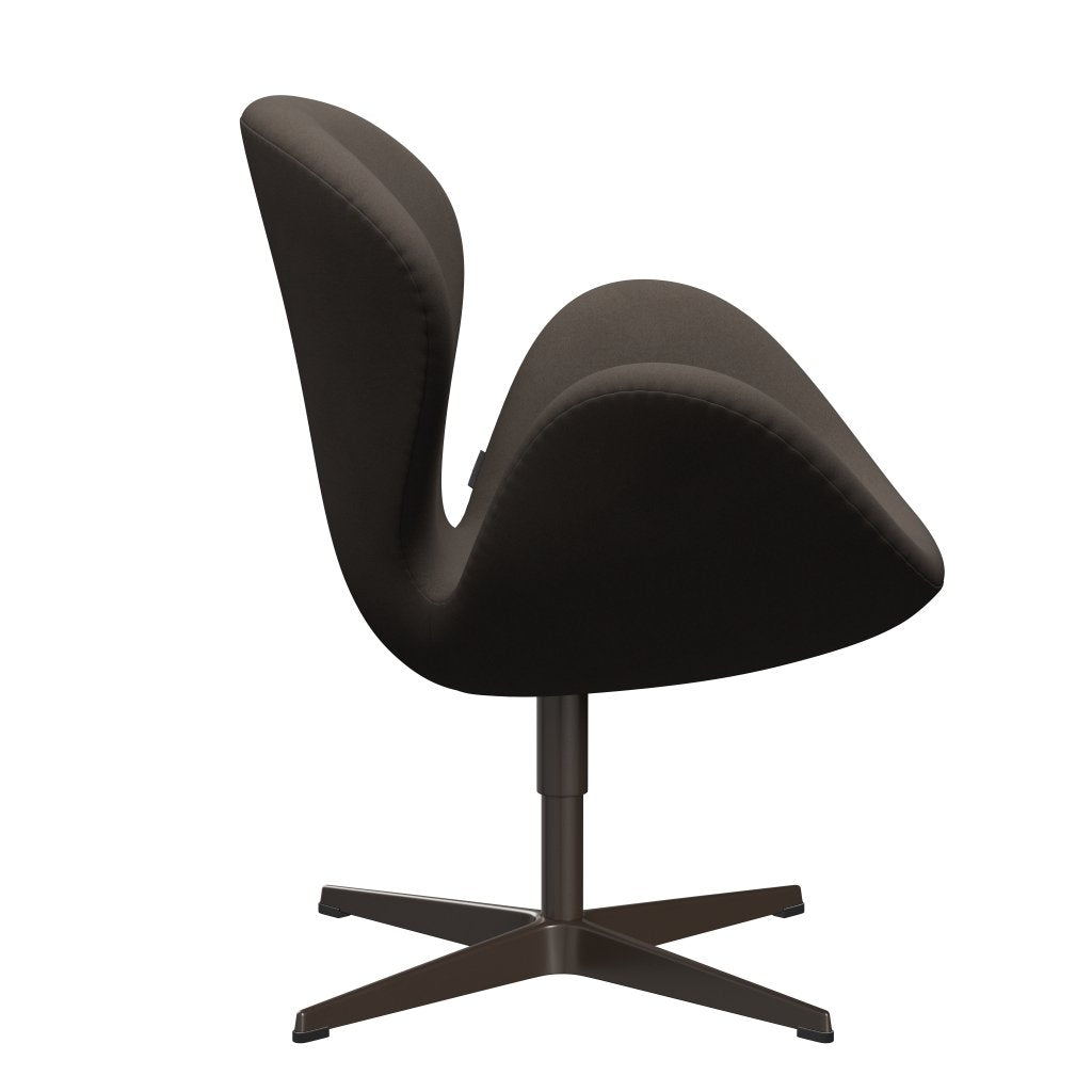 Fritz Hansen Swan Lounge Chair, Brown Bronze/Comfort Grey (61014)