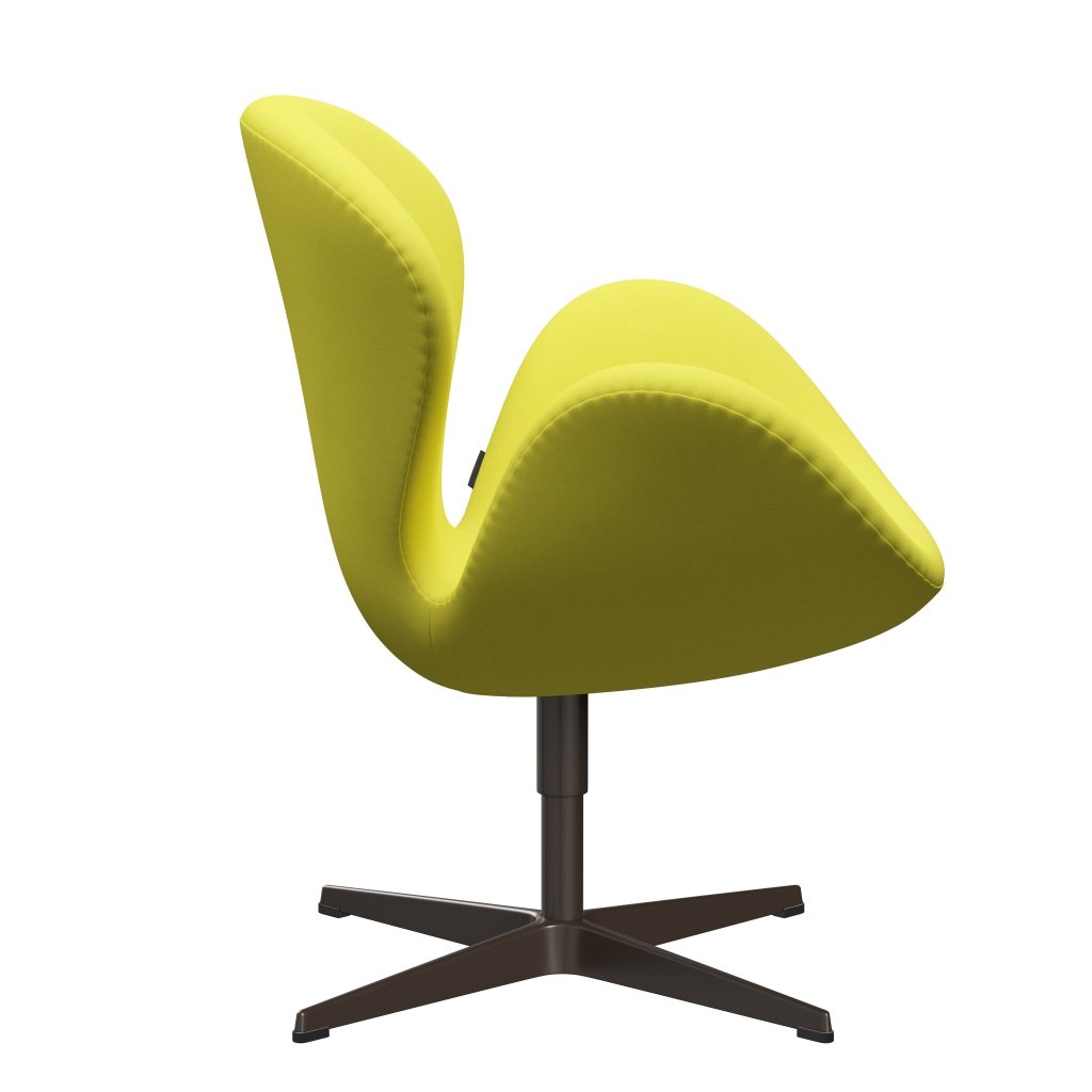 Fritz Hansen Swan Lounge Chair, Brown Bronze/Comfort Light Yellow
