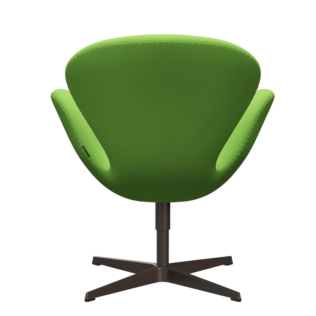 Fritz Hansen Swan Lounge Chair, Brown Bronze/Comfort Light Green (68010)