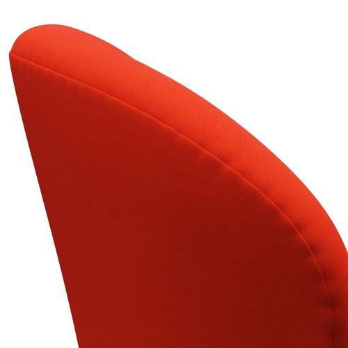 Fritz Hansen Swan Lounge Chair, Brown Bronze/Comfort Orange/Red