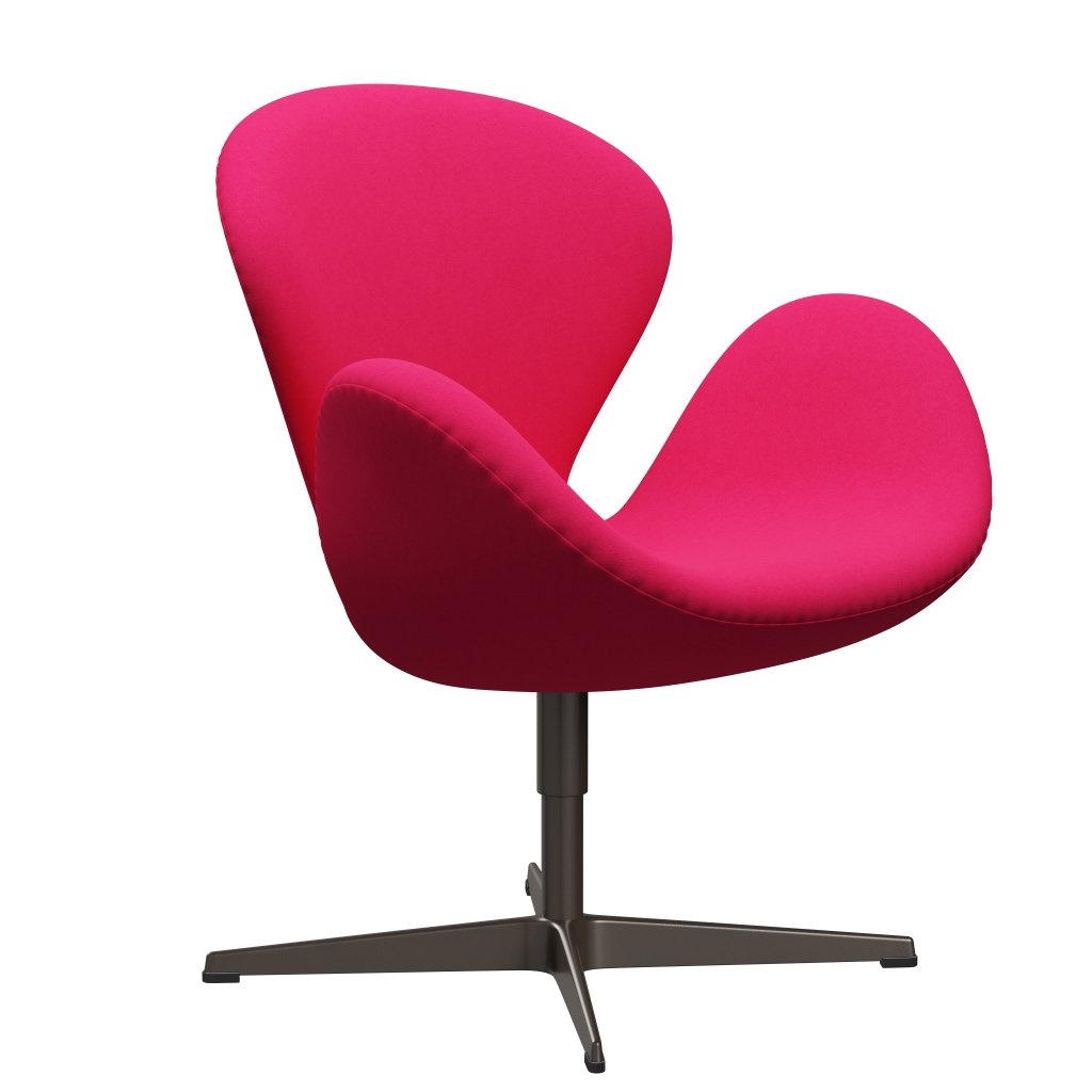 Fritz Hansen Swan Lounge Chair, Brown Bronze/Comfort Pink