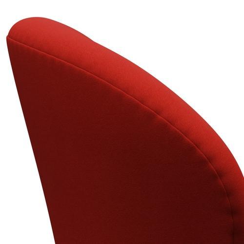 Fritz Hansen Swan Lounge Chair, Brown Bronze/Comfort Red (00026)