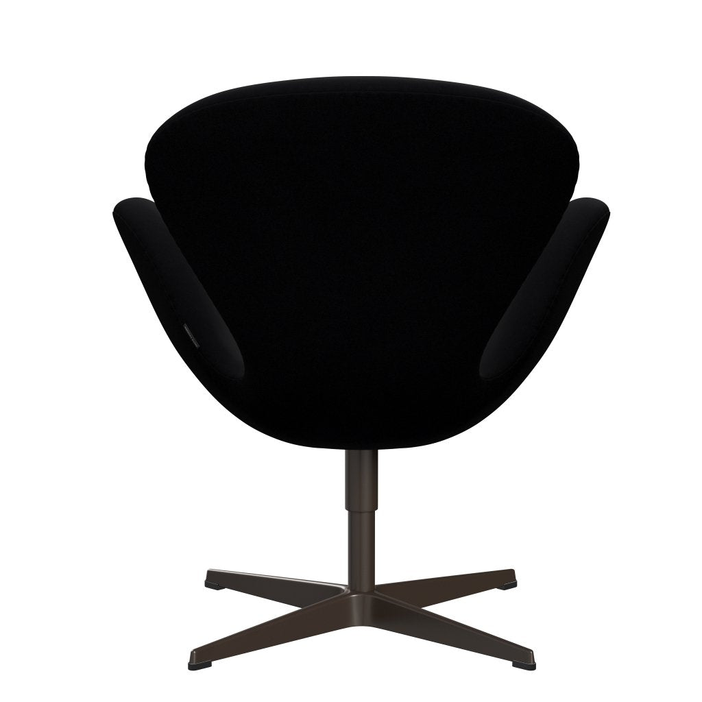 Fritz Hansen Swan Lounge Chair, Brown Bronze/Comfort Black (00050)