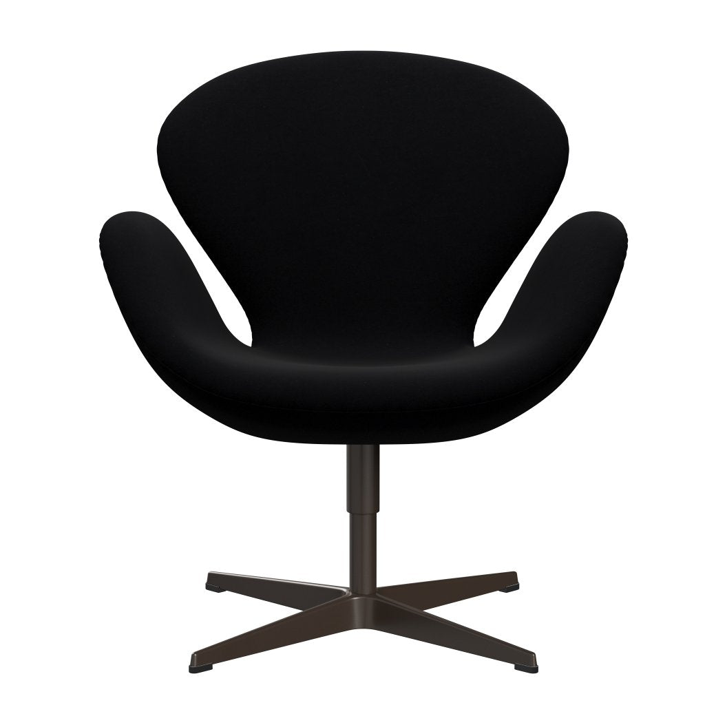 Fritz Hansen Swan Lounge Chair, Brown Bronze/Comfort Black (00050)