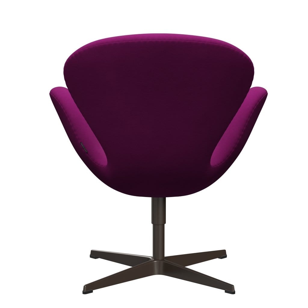 Fritz Hansen Swan Lounge Chair, Brown Bronze/Comfort Violet Light
