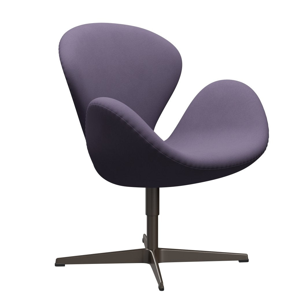 Fritz Hansen Swan Lounge Chair, Brown Bronze/Comfort Violet