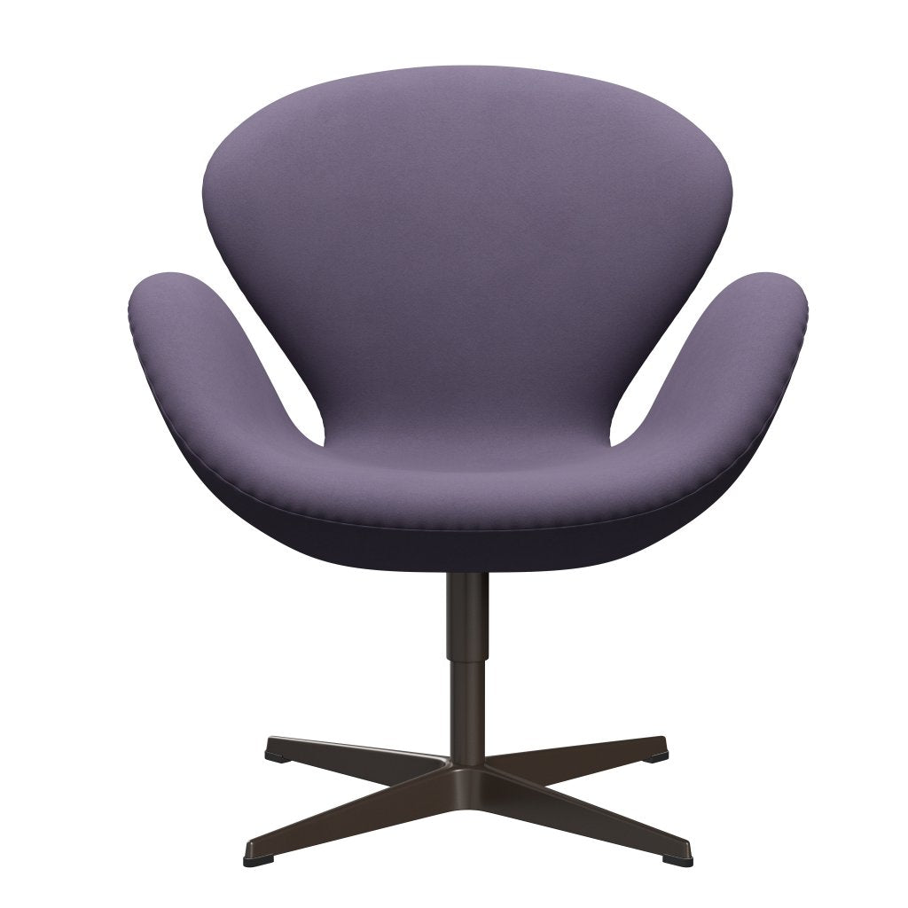 Fritz Hansen Swan Lounge Chair, Brown Bronze/Comfort Violet