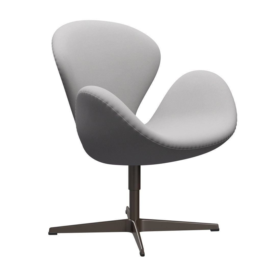 Fritz Hansen Swan Lounge Chair, Brown Bronze/Comfort White/Grey