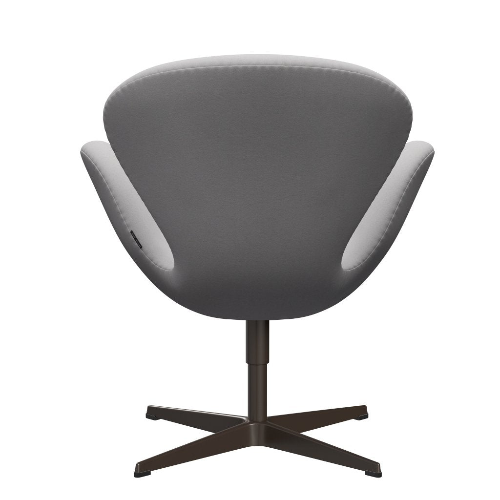 Fritz Hansen Swan Lounge Chair, Brown Bronze/Comfort White/Grey