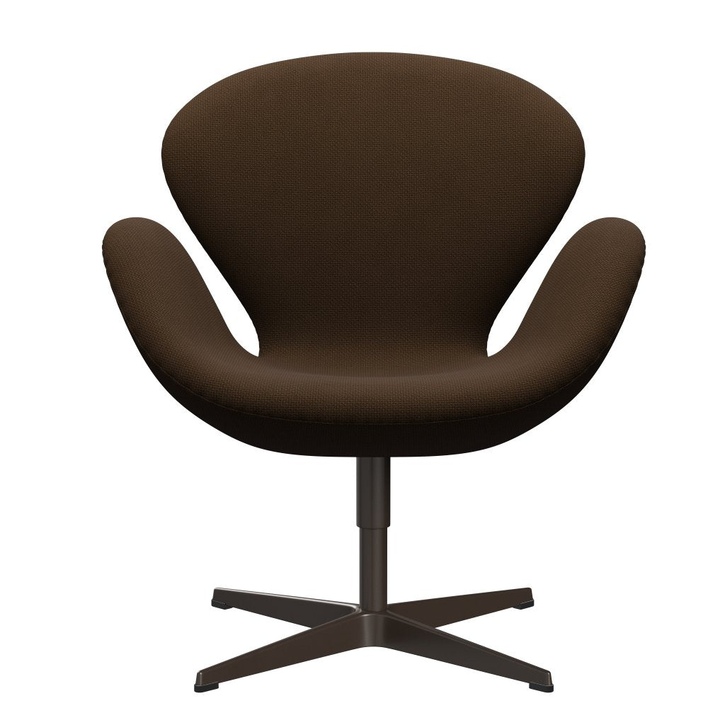 Fritz Hansen Swan Lounge Chair, Brown Bronze/Diablo Chestnut
