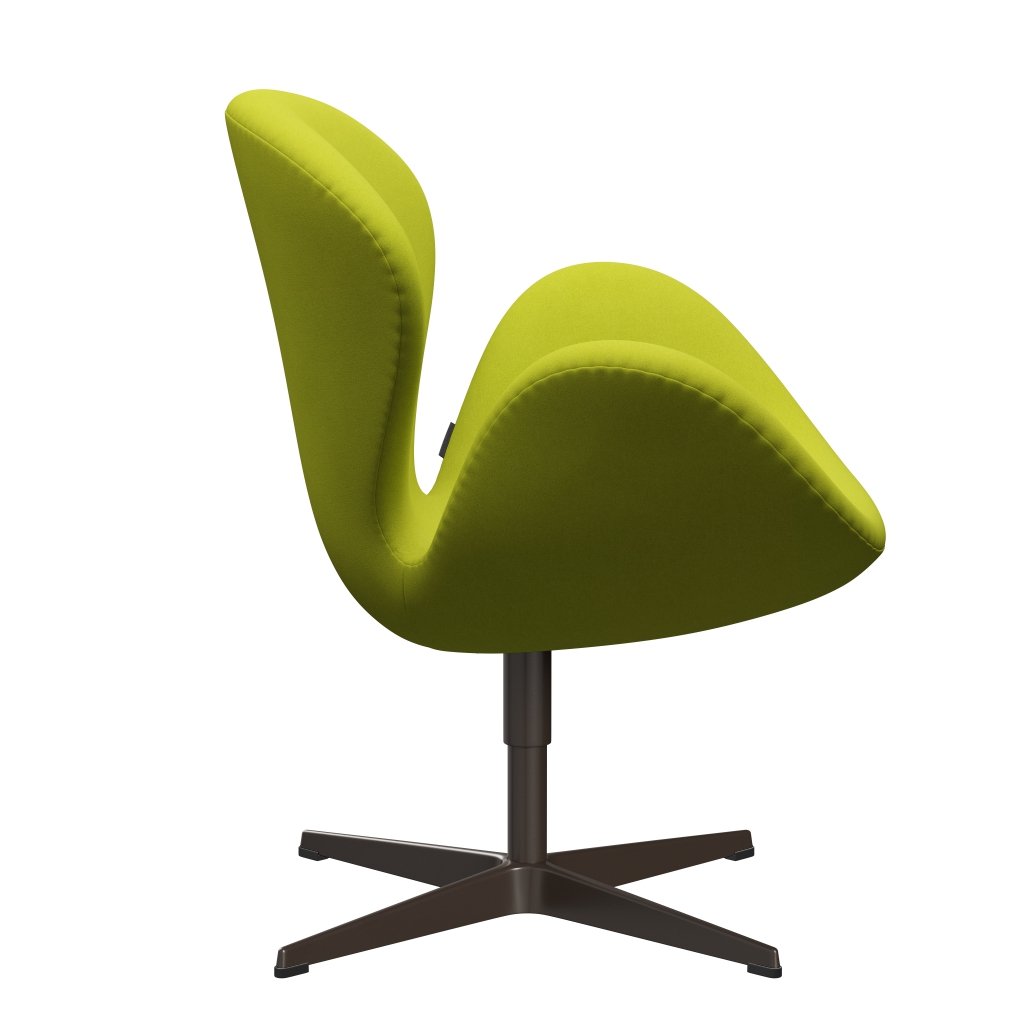 Fritz Hansen Swan Lounge Chair, Brown Bronze/Divina Lime