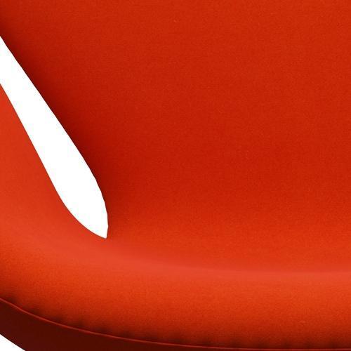 Fritz Hansen Swan Lounge Chair, Brown Bronze/Divina Orange/Red