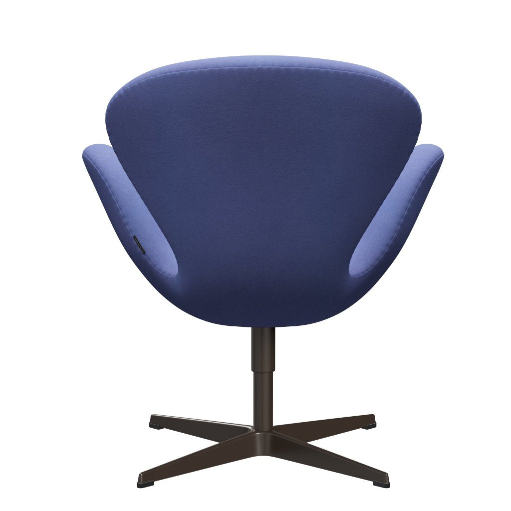 Fritz Hansen Swan Lounge Chair, Brown Bronze/Divina Pastel Blue