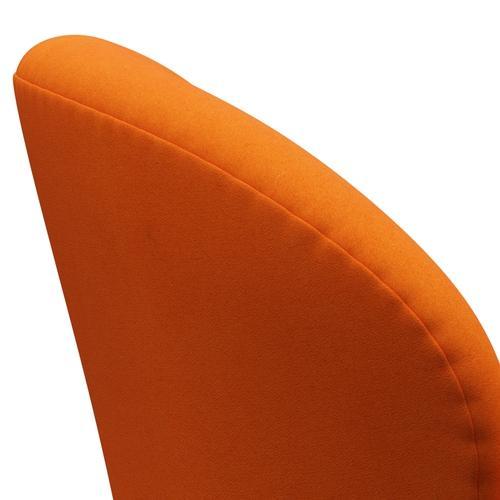 Fritz Hansen Swan Lounge Chair, Brown Bronze/Divina Pastello Orange